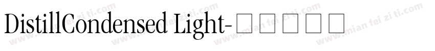 DistillCondensed Light字体转换